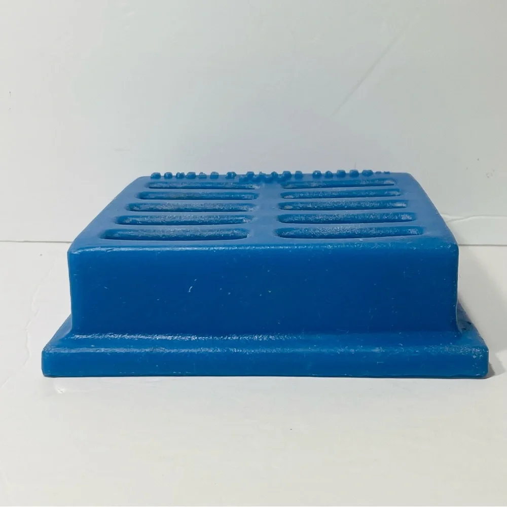 Dog Grooming Blade Caddy Vintage Double K Blue 5353 Holds 10 Clipper Reg Blades